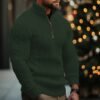 Men's Knitwear Half Zipper Coat