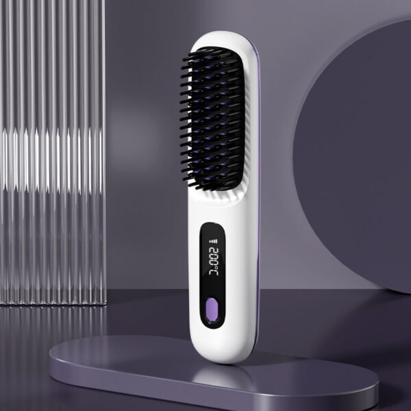 2 In 1 Straight Hair Comb Wireless Hair Straightener