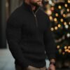 Men's Knitwear Half Zipper Coat